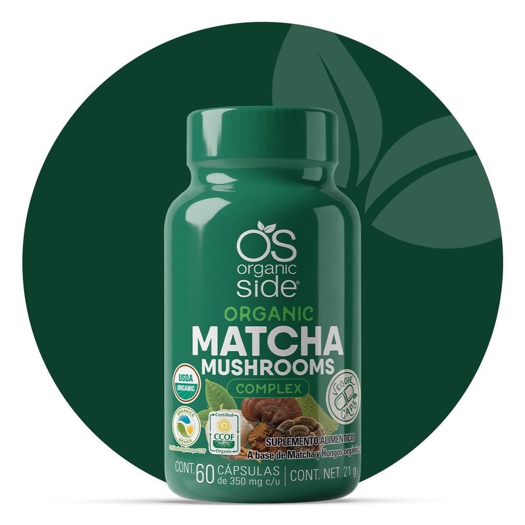 Matcha Mushrooms Orgánico 60 Cápsulas